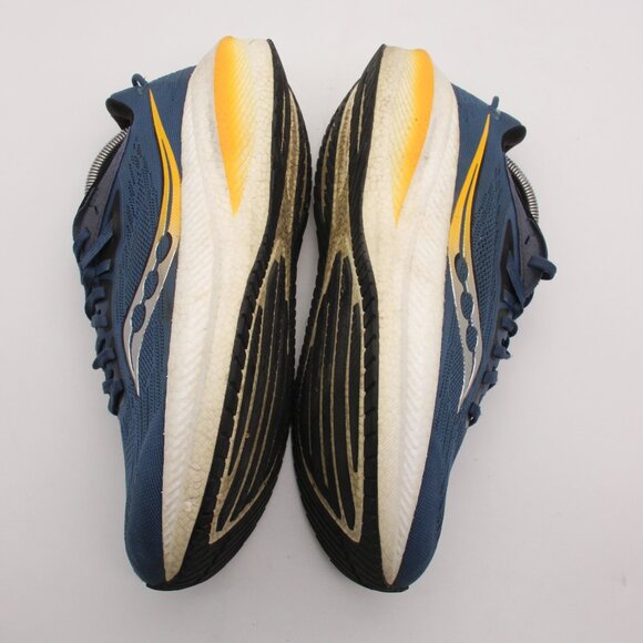 Saucony Triumph 21 Men\'s 9.5 Shoes Blue Running Walking Sneaker Gym S20881-91